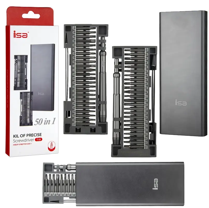 Набор отверток 50 в 1 ISA Арт.611112 (80шт/кор)