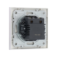 Розетка с USB-A + USB-C разъёмами, 2.1 A, 5В, TOT Glossy Glass, скрытая, стекло, серебристая 10439 Розетка с USB-A + USB-C разъёмами, 2.1 A, 5В, TOT Glossy Glass, скрытая, стекло, серебристая 10439