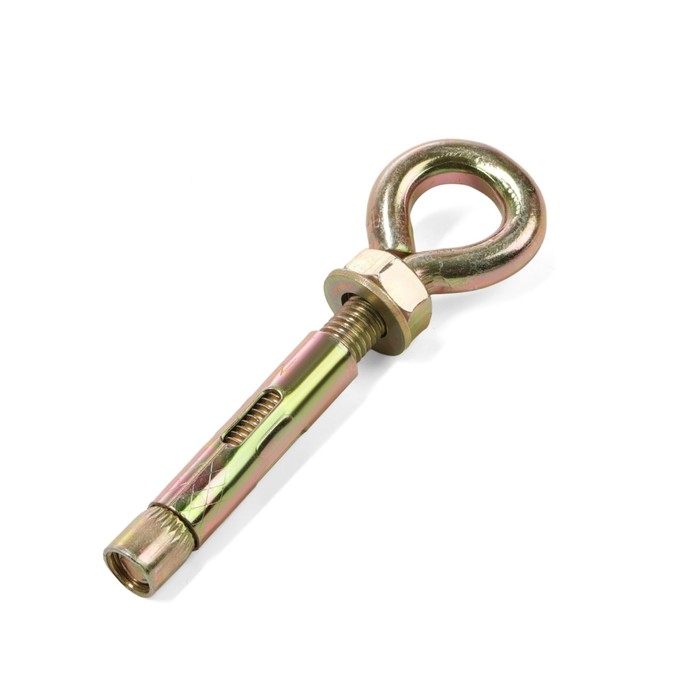 Анкерный болт СТРОЙБАТ, с кольцом, оцинкованный, 12x70 мм