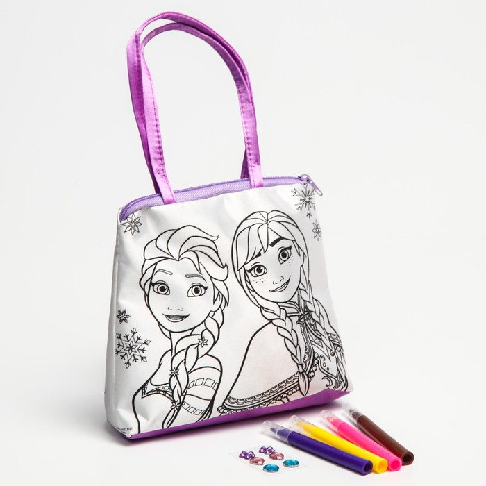 Набор для творчества &laquo;Сумка-раскраска с фломастерами&raquo;, Холодное сердце