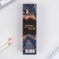 Ручка металл с колпачком «Достояние. Природа — лучший художник РОССИИ», фурнитура серебро, 1.0 мм Ручка металл с колпачком «Достояние. Природа — лучший художник РОССИИ», фурнитура серебро, 1.0 мм