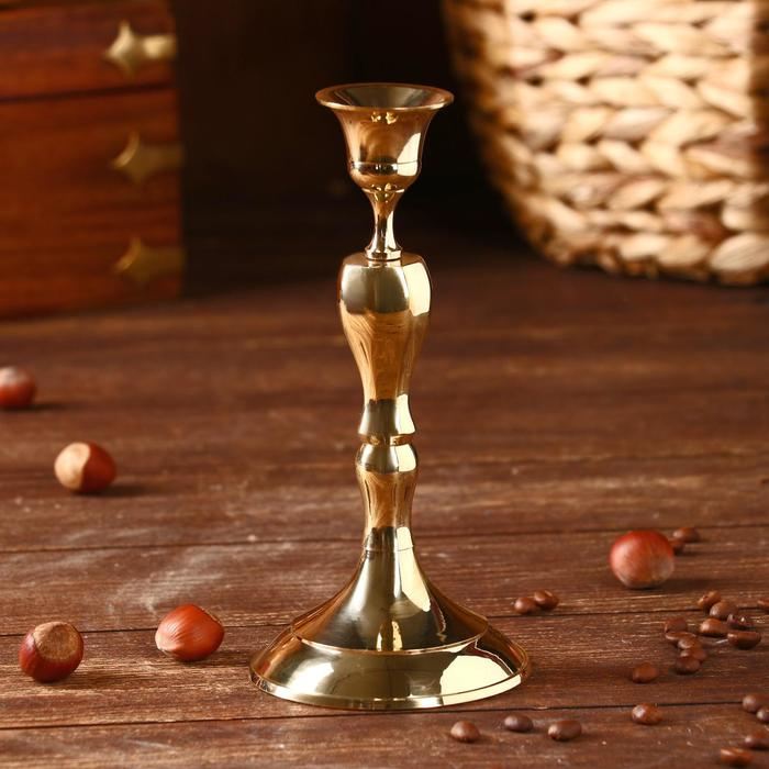 Подсвечник Подсвечник "Ричард" латунь 8,5х8,5х18 см