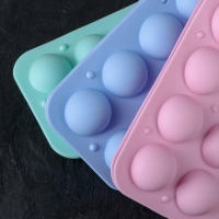 Форма для выпечки &laquo;Кейк. попс&raquo;, силикон, 19,5&times;11,7&times;3,5 см, 8 ячеек, 2 части, с палочками, цвет МИКС