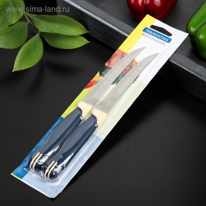 Набор кухонный ножей для мяса TRAMONTINA Multicolor, 2 шт, лезвие 12,7 см Набор кухонный ножей для мяса TRAMONTINA Multicolor, 2 шт, лезвие 12,7 см