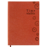 Ежедневник недатированный А6, 100 листов в линейку, обложка пвх, МИКС