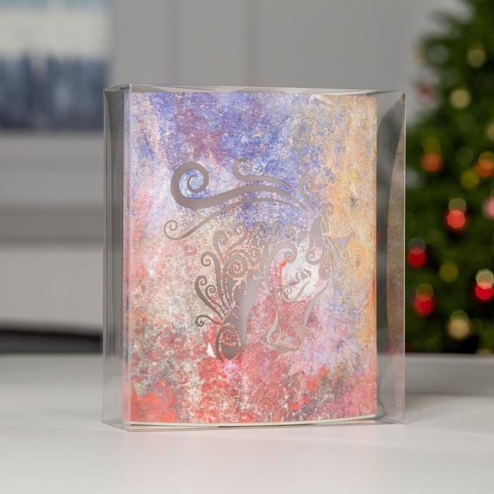 Светодиодная фигура &laquo;Лошадь&raquo; 13 &times; 16 &times; 5 см, картон, батарейка ААх2 (не в комплекте), свечение тёплое белое