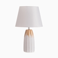 Лампа настольная "Анеле" 1х40Вт Е14 белый/золото 22х22х38см Лампа настольная "Анеле" 1х40Вт Е14 белый/золото 22х22х38см