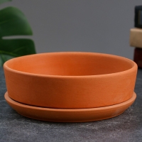 Горшок бонсайница "Огма" для кактусов и суккулентов, терракот, 0,7 л