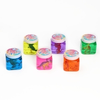 Лизун - слайм &laquo;Животные&raquo;, твёрдый, с игрушкой внутри, цвета МИКС