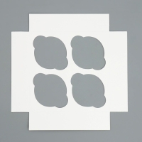 Коробка для капкейков складная с двусторонним нанесением &laquo;Новогоднее чудо&raquo;, 16 х 16 х 10 см, Новый год