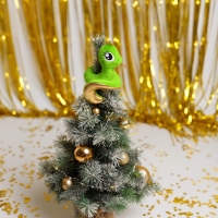 Мягкая игрушка змея &laquo;Золотая принцесса&raquo;, 17 см