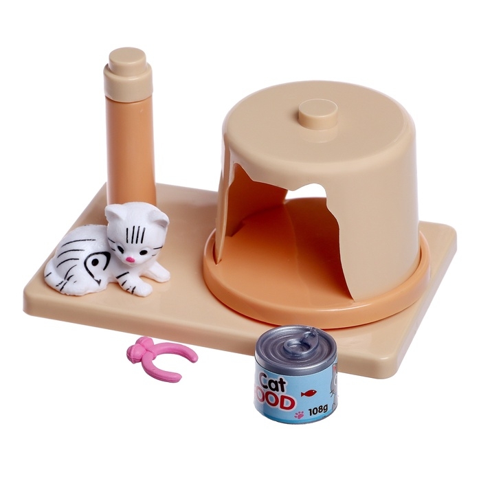 Игровой набор &laquo;Котя дома&raquo; с аксессуарами, МИКС