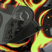 Шлем интеграл с двумя визорами, размер M (57-58), модель BLD-M67E, черно-желтый Шлем интеграл с двумя визорами, размер M (57-58), модель BLD-M67E, черно-желтый