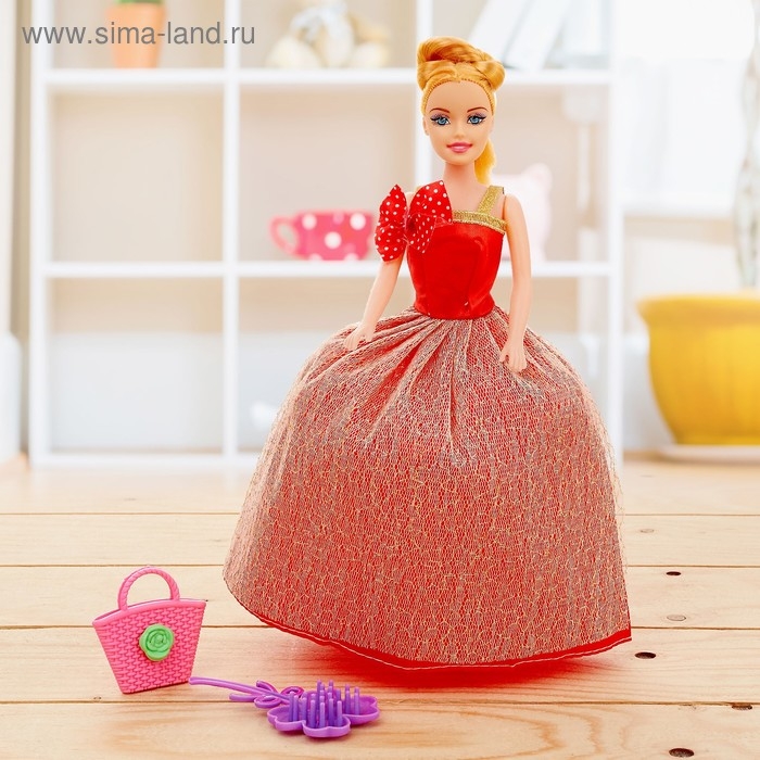 Кукла-модель &laquo;Яна&raquo; в платье с аксессуарами, МИКС