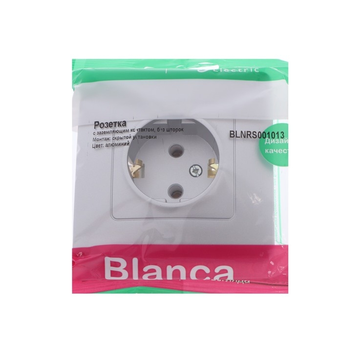 Розетка SE Blanca, 16 А, 250 В, встраиваемая, с з/к, IP20, алюминий, BLNRS001013 Розетка SE Blanca, 16 А, 250 В, встраиваемая, с з/к, IP20, алюминий, BLNRS001013