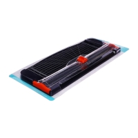 Резак для бумаги роликовый, безопасное лезвие, длина реза 310 мм, с выдвижной линейкой Резак для бумаги роликовый, безопасное лезвие, длина реза 310 мм, с выдвижной линейкой