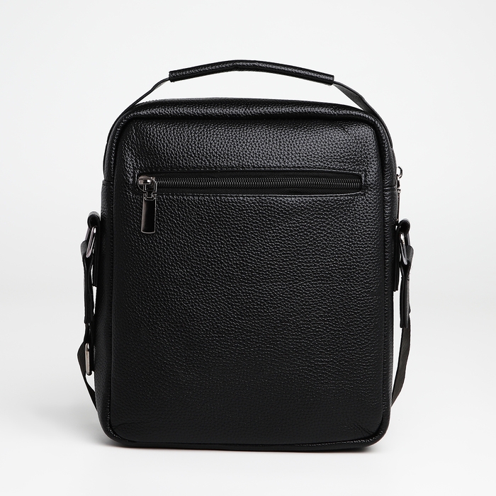 Сумка мужская через плечо TEXTURA, 2 наружных кармана, цвет чёрный Сумка мужская через плечо TEXTURA, 2 наружных кармана, цвет чёрный