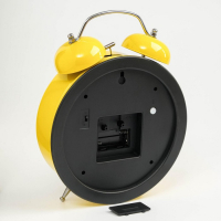 Часы - будильник настольные "Смайл", с подвесом, дискретный ход, d-20 см, 30 х 23 см, 2АА