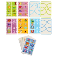 IQ Многоразовые карточки &laquo;Весёлые зверушки&raquo;, с прищепками, 4+