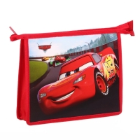 Папка для тетрадей А5, пластик, на молнии, Тачки Папка для тетрадей А5, пластик, на молнии, Тачки