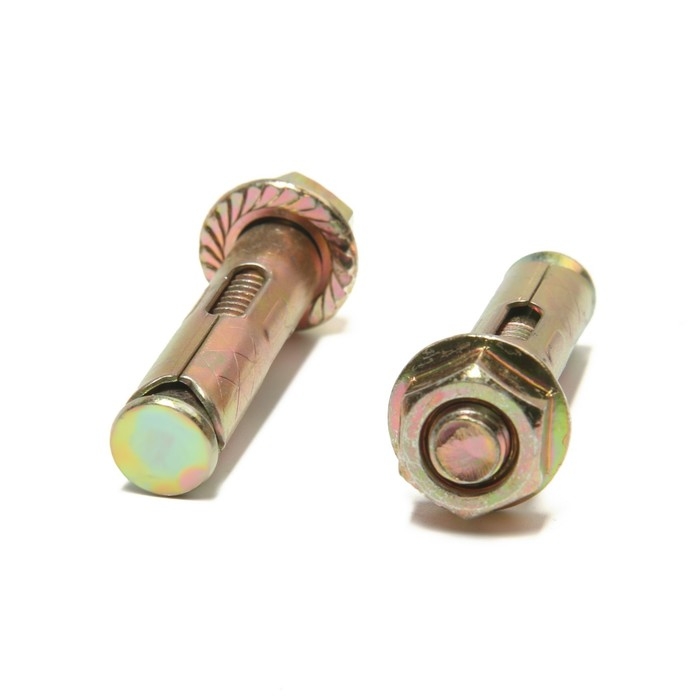 Анкерный болт ЛОМ, с гайкой, оцинкованный, 10х50 мм, 110 шт