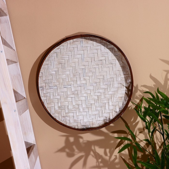 Настенный декор "Бабочка" бамбук 50 см