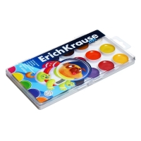 Акварель 18 цветов, ErichKrause Kids Space Animals, медовая, с УФ защитой яркости, пластиковая коробка, европодвес