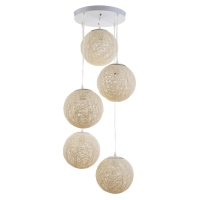 Светильник BayerLux "Ротанг" 5хЕ27 40Вт белый 35х35х35-150см Светильник BayerLux "Ротанг" 5хЕ27 40Вт белый 35х35х35-150см