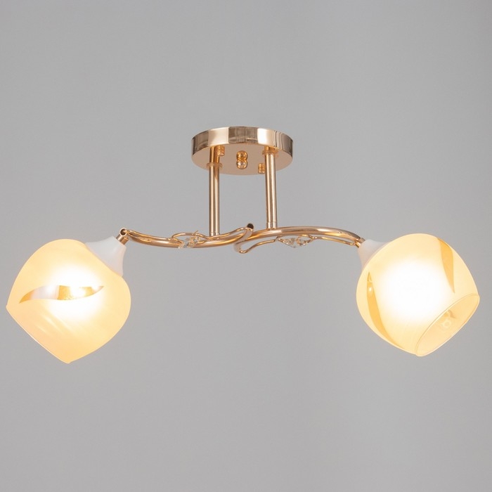 Люстра потолочная Николь 2хE27 40Вт Золото Люстра потолочная Николь 2хE27 40Вт Золото