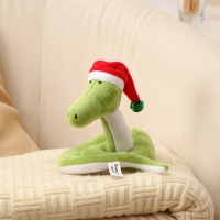 Мягкая игрушка &laquo;Змея&raquo;, в новогоднем колпаке, 15 см
