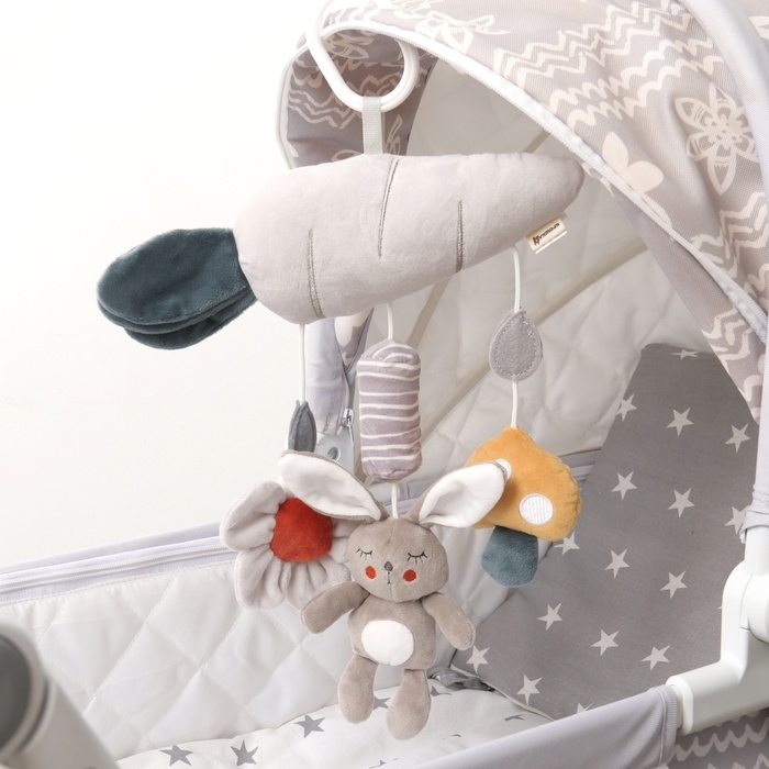 Подвеска - погремушка &laquo;Зайка Бонни&raquo;, пищит, шуршит, на кроватку, коляску, Крошка Я