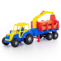 Трактор &laquo;Алтай&raquo; с полуприцепом-лесовозом