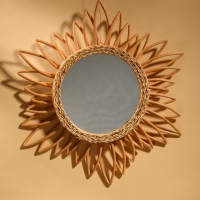 Зеркало настенное, 60х60х3 см, ротанг Зеркало настенное, 60х60х3 см, ротанг