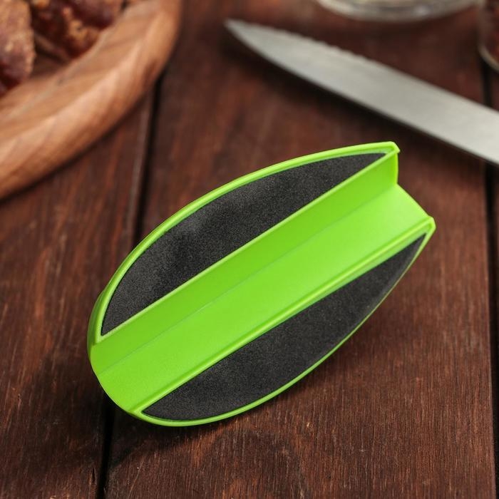 Точилка для ножей с полировкой, 10&times;6&times;4 см, цвет МИКС