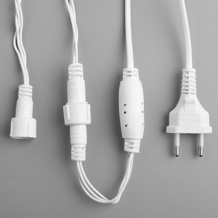 Гирлянда «Нить» 10 м, IP44, УМС, белая нить, 100 LED, свечение красное, 220 В Гирлянда «Нить» 10 м, IP44, УМС, белая нить, 100 LED, свечение красное, 220 В