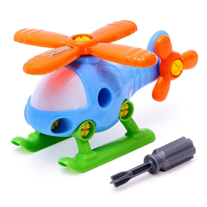 Конструктор винтовой &laquo;Вертолёт&raquo;, 16 элементов