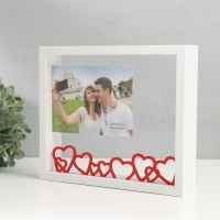 Фоторамка МДФ 10х15 см "История любви" 23,7х4х20 см