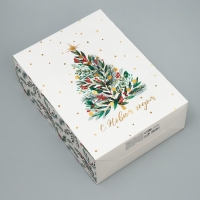 Коробка подарочная новогодняя складная &laquo;Елочка&raquo;, 22 х 30 х 10 см