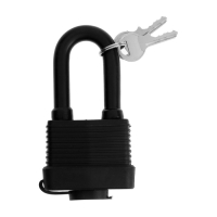 Замок навесной LOCKLAND, 50 мм, влагозащищенный, длинная дужка, 2 ключа, цвет черный Замок навесной LOCKLAND, 50 мм, влагозащищенный, длинная дужка, 2 ключа, цвет черный