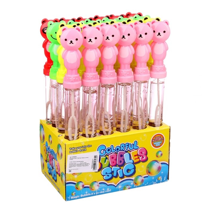 Мыльные пузыри &laquo;Животные&raquo;, 26 &times; 3 &times; 2 см, 50 мл, цвета МИКС