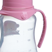 Бутылочка для кормления &laquo;Лучшая доченька&raquo;, классическое горло, 150 мл., от 0 мес., приталенная, с ручками