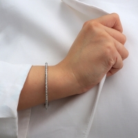 Набор 4 предмета: 3 пары серьги, 1 браслет &laquo;Блеск&raquo; фонд, цвет белый в серебре