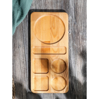 Поднос-подставка Adelica «Чайная станция», на 2 персоны, с потайными ручками, 40×18×1,8 см, берёза Поднос-подставка Adelica «Чайная станция», на 2 персоны, с потайными ручками, 40×18×1,8 см, берёза