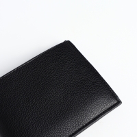 Портмоне мужское без застёжки, отдел для карт, монет, цвет чёрный Портмоне мужское без застёжки, отдел для карт, монет, цвет чёрный