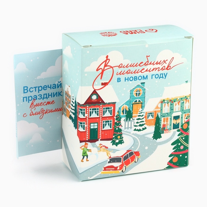 Подарочный набор новогодний &laquo;Волшебных моментов&raquo;: горячий шоколад + маршмеллоу