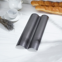 Форма для выпечки перфорированная Доляна &laquo;Хлеб. Багет&raquo;, 38&times;16,5&times;2,5 см, антипригарное покрытие