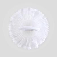 Выпускной.Бант для волос на резинке, белый, 10.5 см, Принцессы