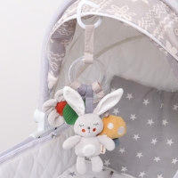 Подвеска - погремушка «Зайка Бонни», прорез, пищалка, шуршалка, на кроватку, коляску, Крошка Я Подвеска - погремушка «Зайка Бонни», прорез, пищалка, шуршалка, на кроватку, коляску, Крошка Я