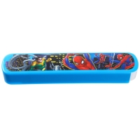 Пенал-футляр пластиковый, 43х200х23 мм, выдвижной, Человек-паук