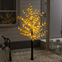Светодиодное дерево &laquo;Клён осенний&raquo; 1.6 м, 160 LED, постоянное свечение, 220 В, свечение тёплое белое